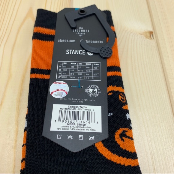 New Stance MLB Baltimore Orioles Socks. - Picture 6 of 6